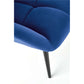 Lounge chair Harion, navy blue, H91x75x86cm, seat H48cm