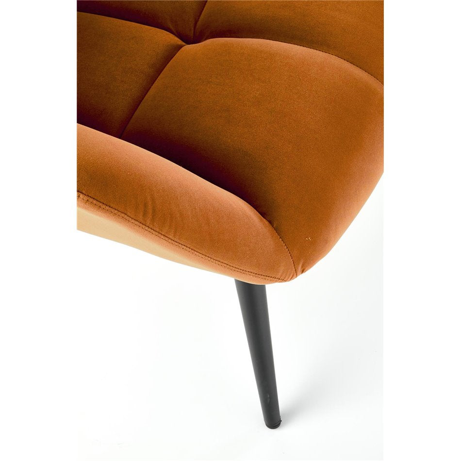 Lounge chair Harion, cinnamon color, H91x75x86cm, seat H48cm