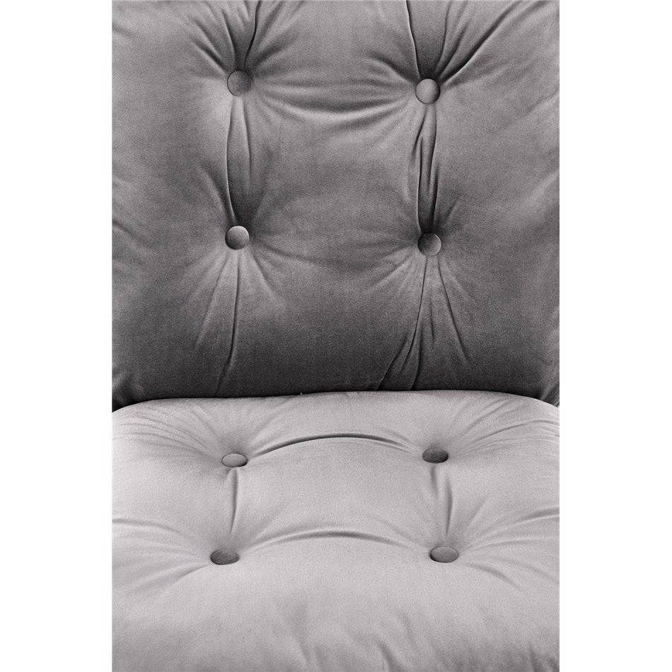 Holinn Verstellbarer Bürostuhl – Grauer Samt, modernes ergonomisches Design