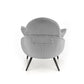 Lounge chair Herry, grey, H95x80x90cm, seat H43cm
