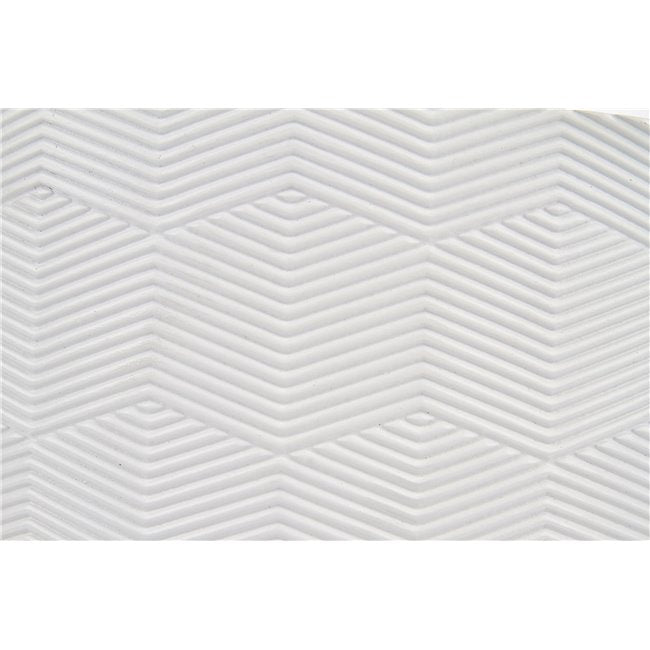 Haura Side Table – White MDF with Steel Frame