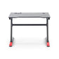 Hollvyr Desk – Black and Red MDF with Steel Frame