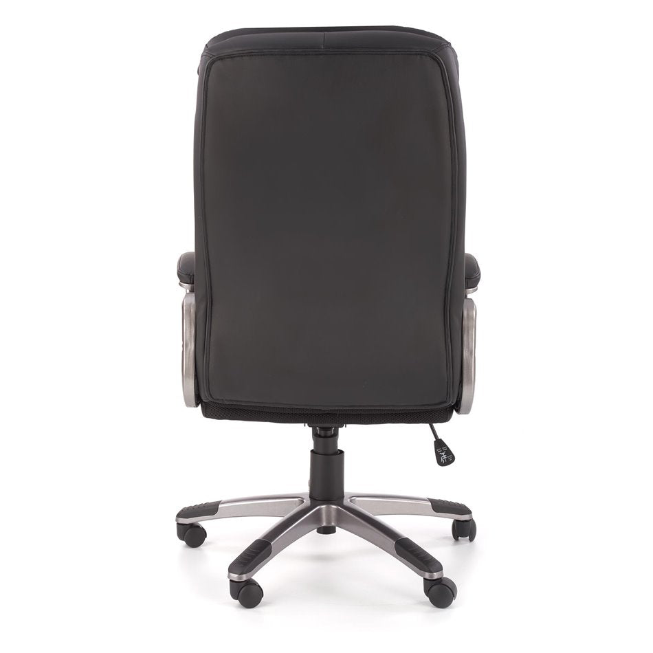 Executive Office Chair Heston – Black Eco Leather, Adjustable Height, 114–124×66×72 cm