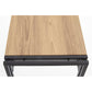 Holivar Console Table – Oak MDF with Black Steel Frame