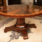 Custom Regency Style 56" Diameter Mahogany Dining Table