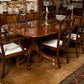 Custom Mahogany Double Pedestal Dining Table