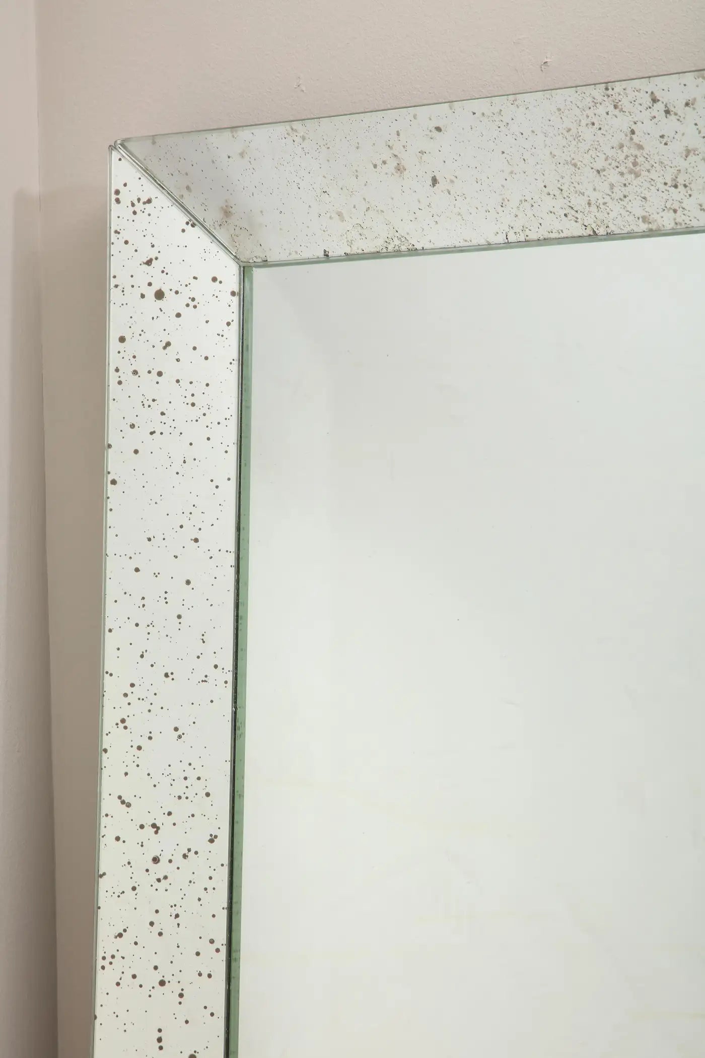Custom Full Length Mirror in Antiqued Mirror Frame