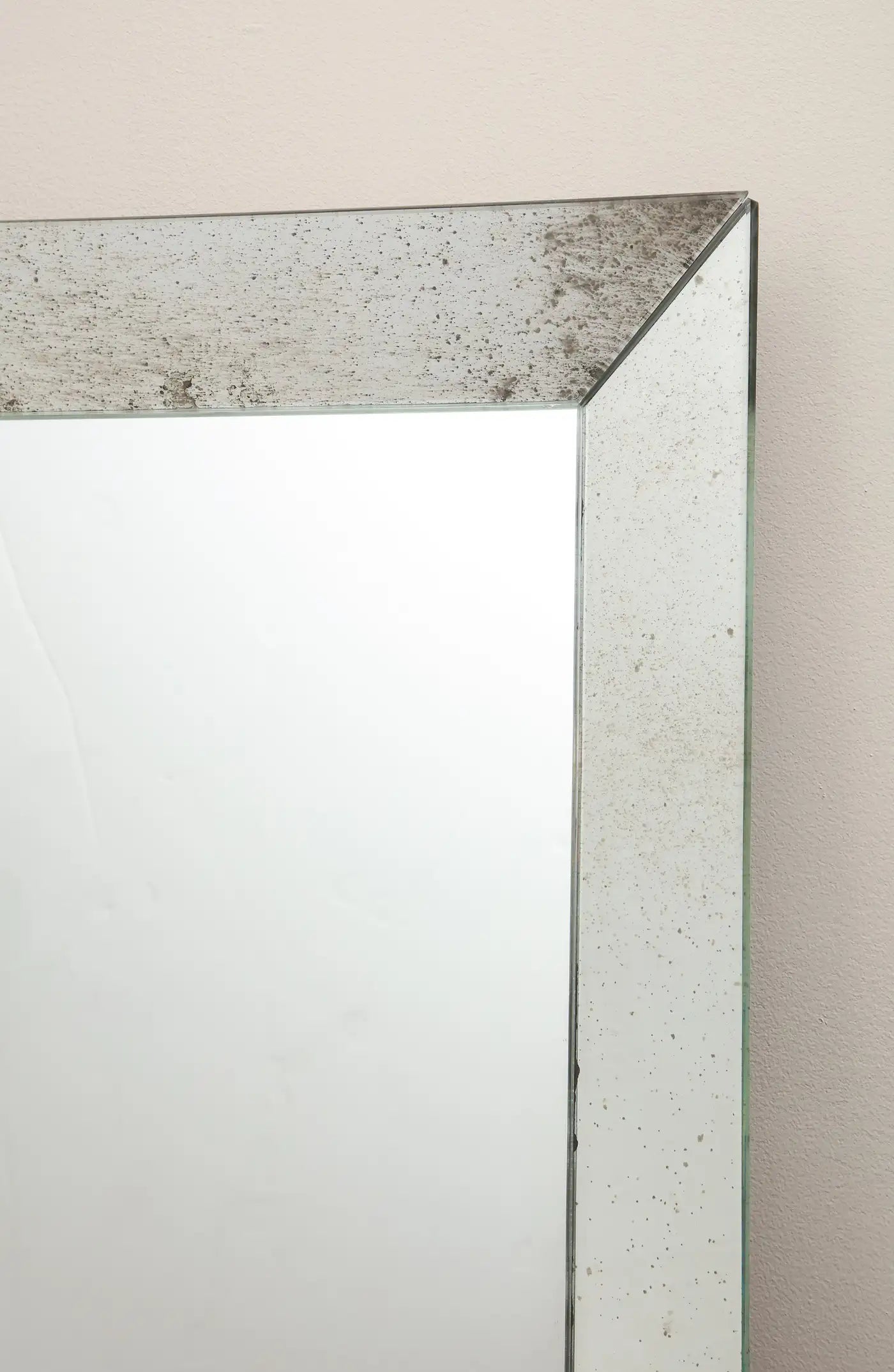 Custom Full Length Mirror in Antiqued Mirror Frame