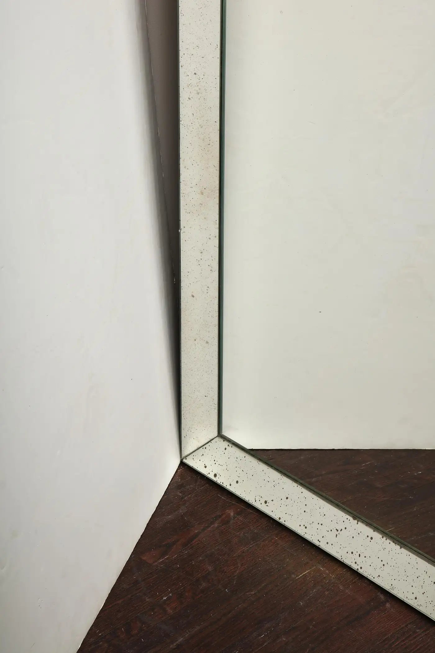 Custom Full Length Mirror in Antiqued Mirror Frame