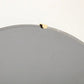 Large Sculptural Round Concave Black Silver Mirror or Wall Art, Italy, 47" diam.