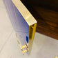 CONTEMPORARY ART DECO ROYAL BLUE GLASS MODERN CABINET / BAR