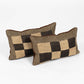 Pair of Kuba Cloth Lumbar Cushions 53 × 33 × 15 cm each