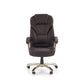 Hesmond Adjustable Office Chair – Dark Brown Eco Leather, Modern Executive Design
