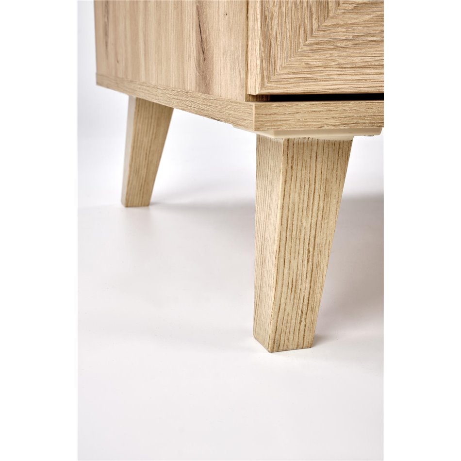 Horeno Coffee Table – Oak & Black MDF Modern Design