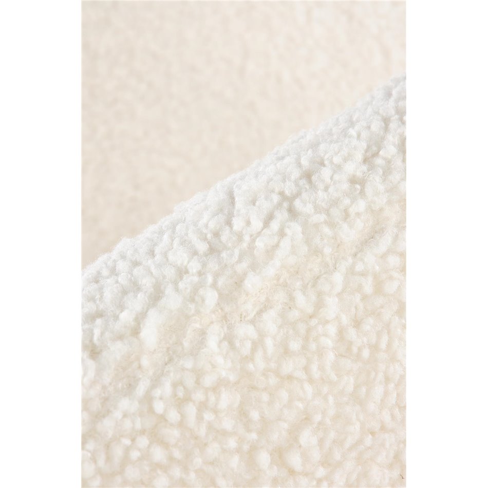 Lounge chair Hrifonetti-G, cream color boucle fabric, H78x67x77cm, seat H45cm