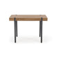 Hesmara Desk – Black and Walnut MDF with Steel Frame