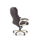 Hesmond Adjustable Office Chair – Dark Brown Eco Leather, Modern Executive Design