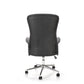 Hagento Adjustable Office Chair – Graphite Black Eco Leather & Fabric, Modern Executive Design
