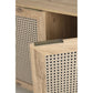 Chest of drawers Horeno, oak/black color, MDF, H85x80x40cm