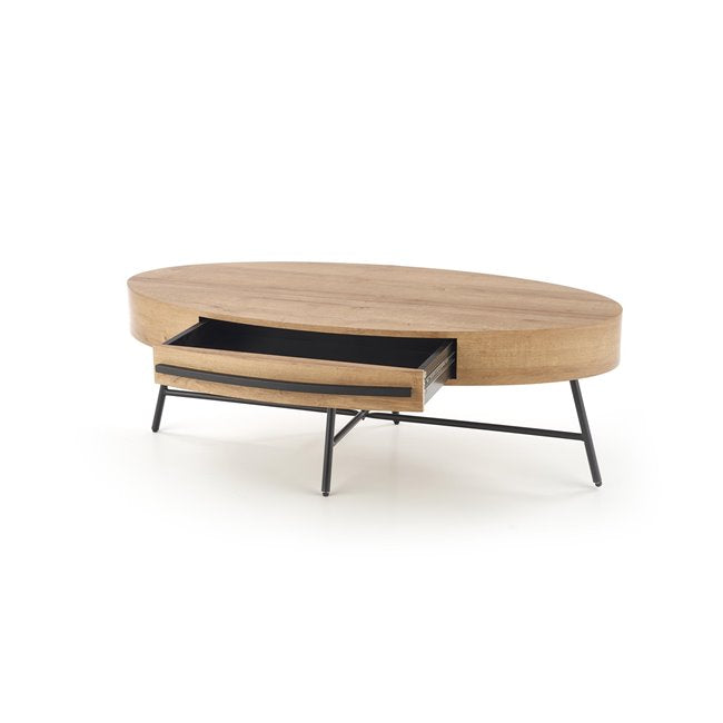 Harolina Coffee Table – Rectangular MDF Top with Steel Frame