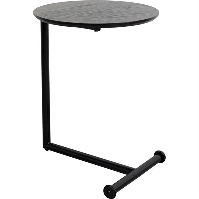 Easy Living Side Table – Round MDF & Steel Modern Accent Table
