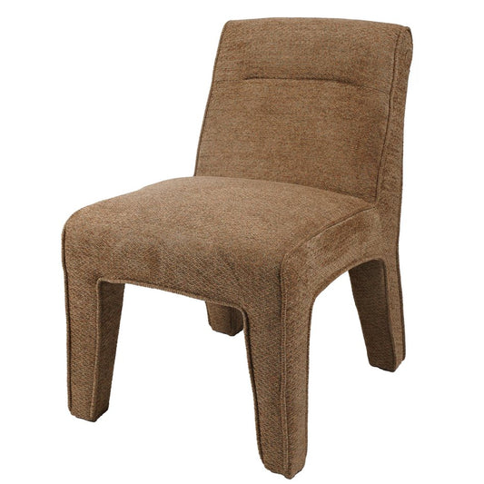 Accent chair Madrigal 64, brown, H80x53x69cm, seat height 48cm