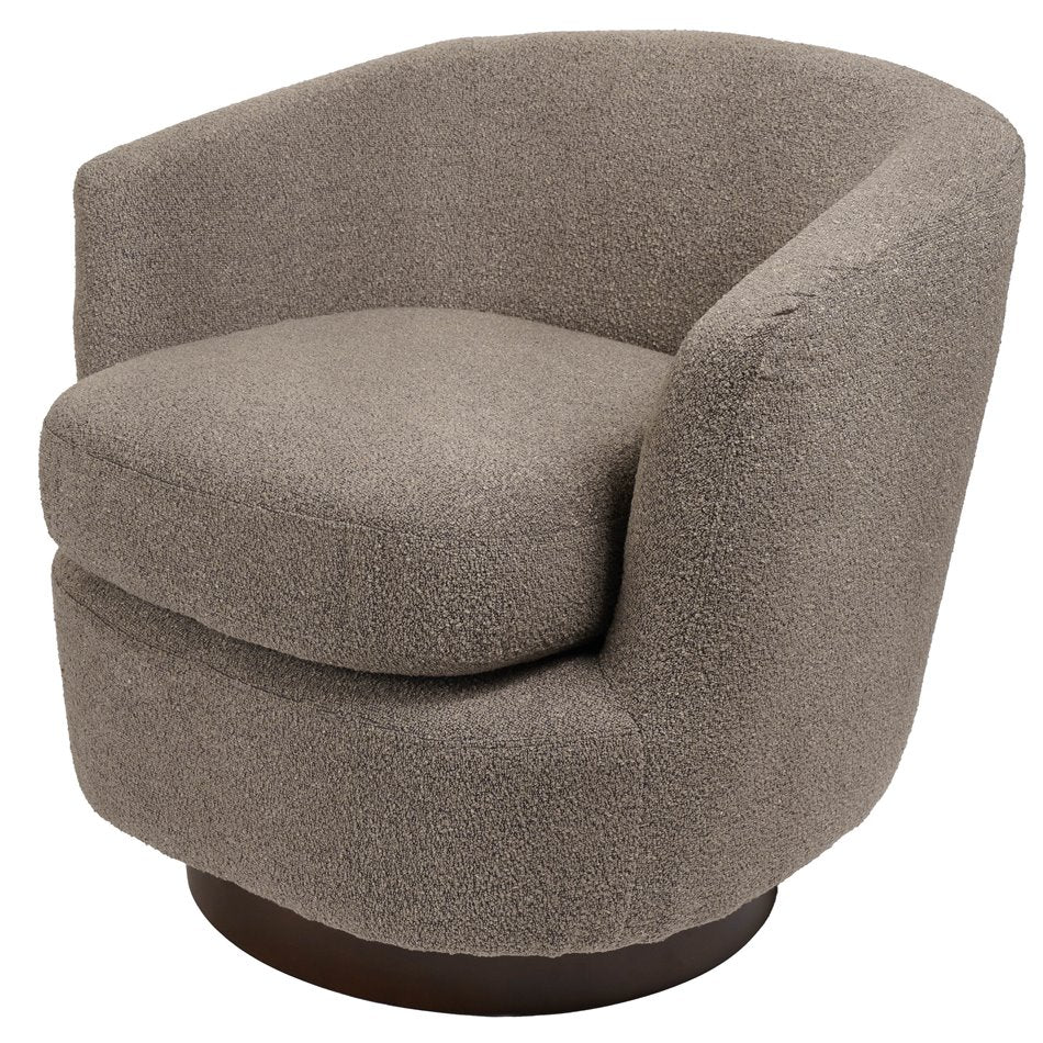 Accent chair Malbork 5, light grey, H76x74x72cm, seat height 49.5cm
