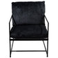 Armchair Oltenita, black, H80x64x75cm, seat height 46cm