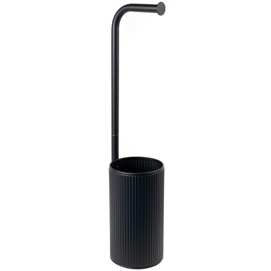 Toilet paper holder Ardoise Onyx, black color, H64,7cm, D13,5cm