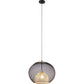 Pendant lamp Grato, black/gold color, H45-120cm, D45cm, E27 40W(MAX)