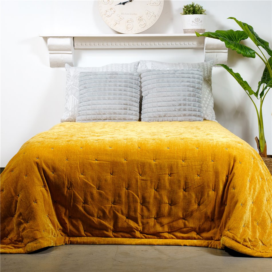 Bed cover Juva, velvet, 220x240cm