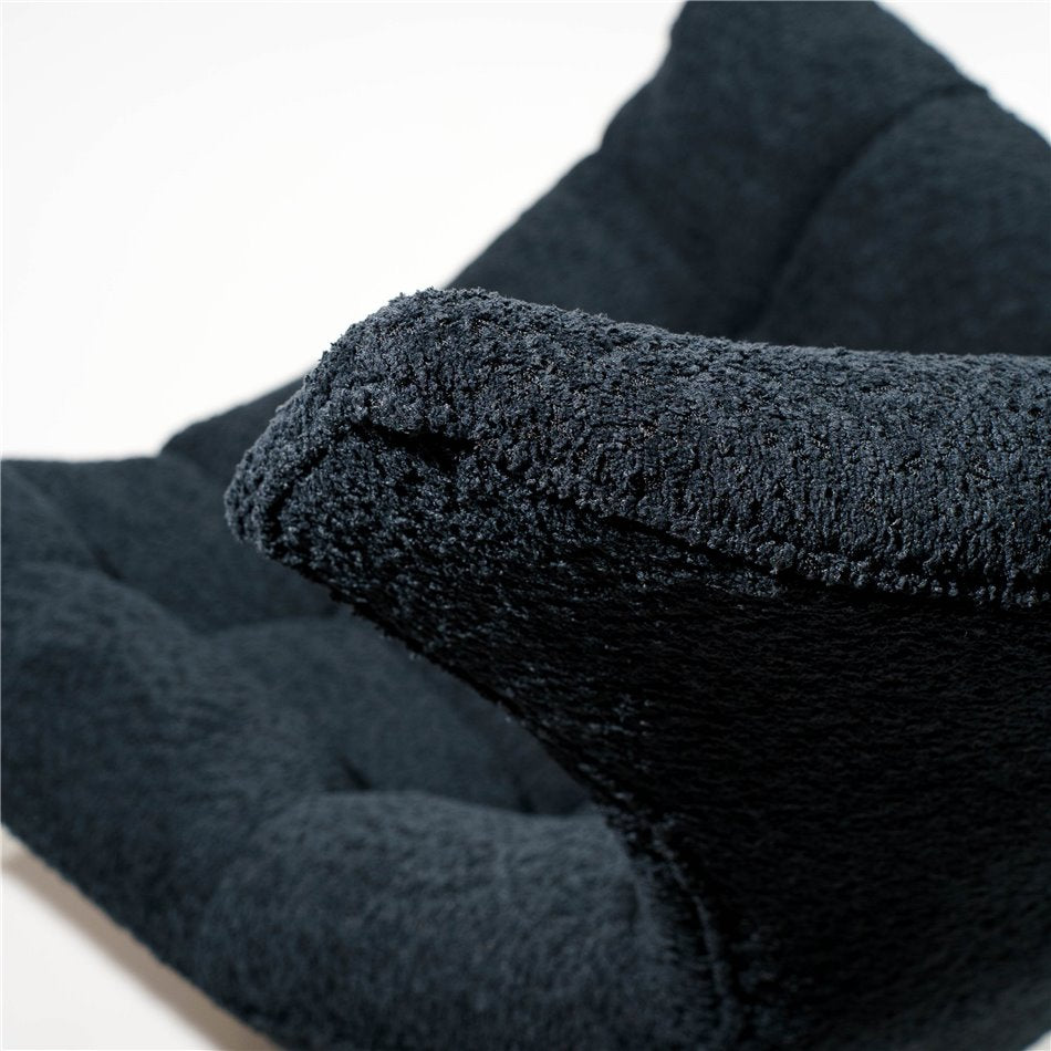 Swivel chair Valberg, black, rotatable 360 degrees, 80x79x106cm