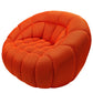 Swivel chair Valentino, orange, rotatable 360 degrees, H104x115x80cm, seat height 45cm