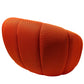 Swivel chair Valentino, orange, rotatable 360 degrees, H104x115x80cm, seat height 45cm