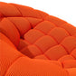 Swivel chair Valentino, orange, rotatable 360 degrees, H104x115x80cm, seat height 45cm