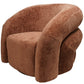Swivel chair Vally, caramel 500, rotatable 360 degrees, 87x89x72cm