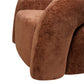 Swivel chair Vally, caramel 500, rotatable 360 degrees, 87x89x72cm