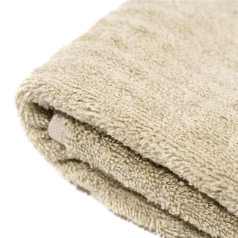 Bamboo towel Stripe, 70x140cm, sage, 550g/m2