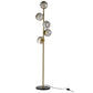 Floor lamp Rade 5, blue/brass, H170xD30cm, E14x5 40W(MAX)