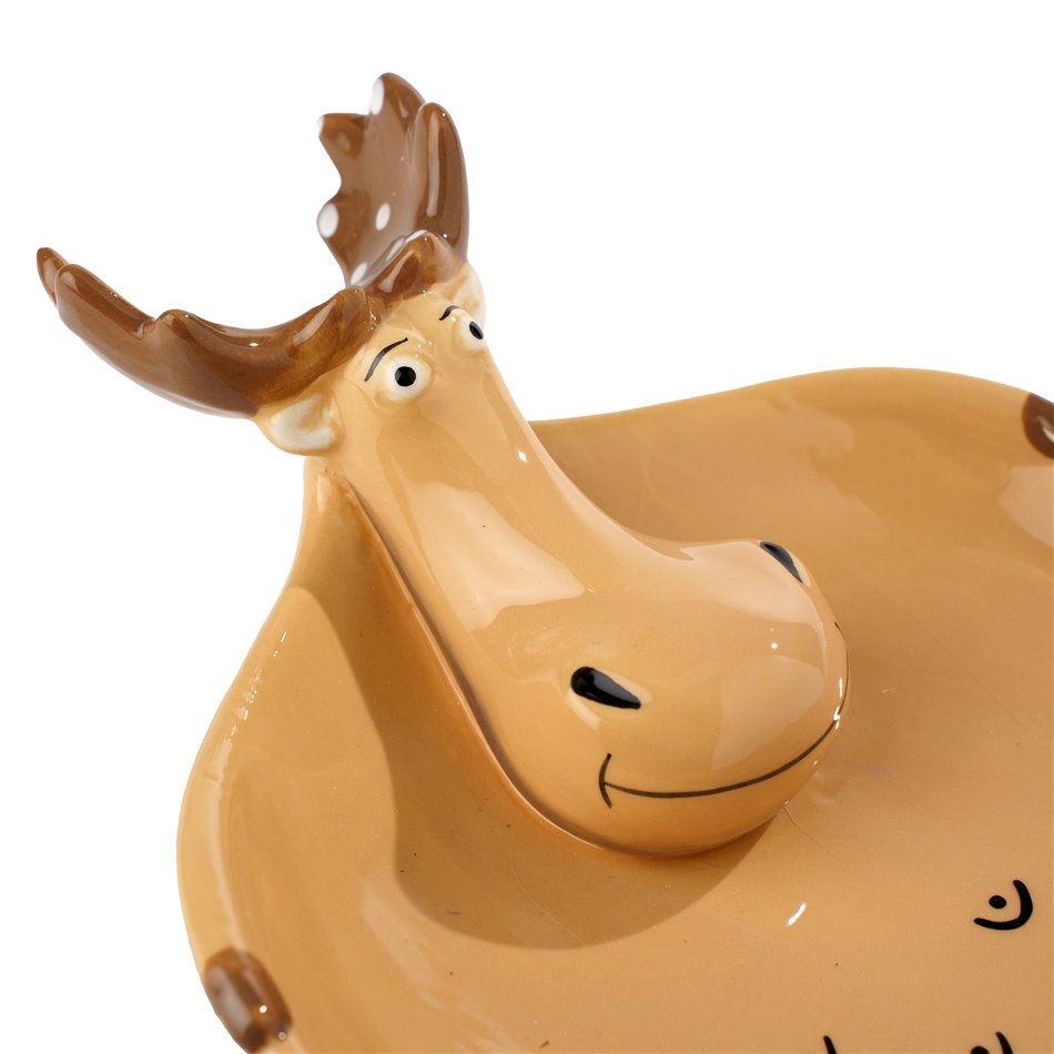 Bowl Moosy, brown, ceramic, H7.5cm