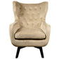 Armchair Dunkel, velvet, taupe, H103x78x80cm, seat height 50cm