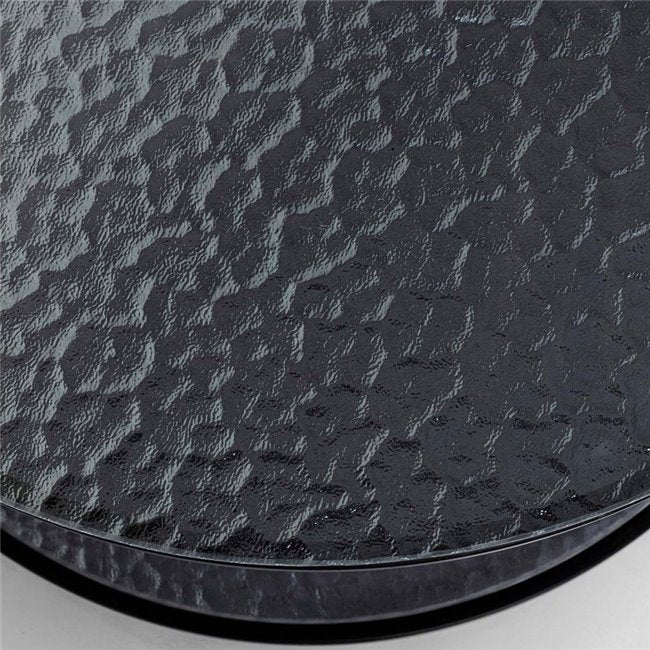 Nesting Coffee Table Set – Black Wire & Glass Design (Set of 2)