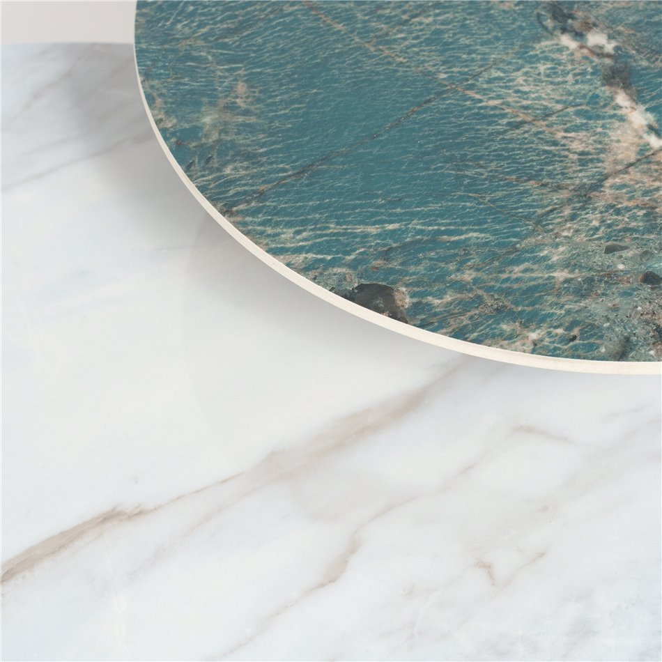 Sintered Stone Coffee Table – Modern Metal Frame