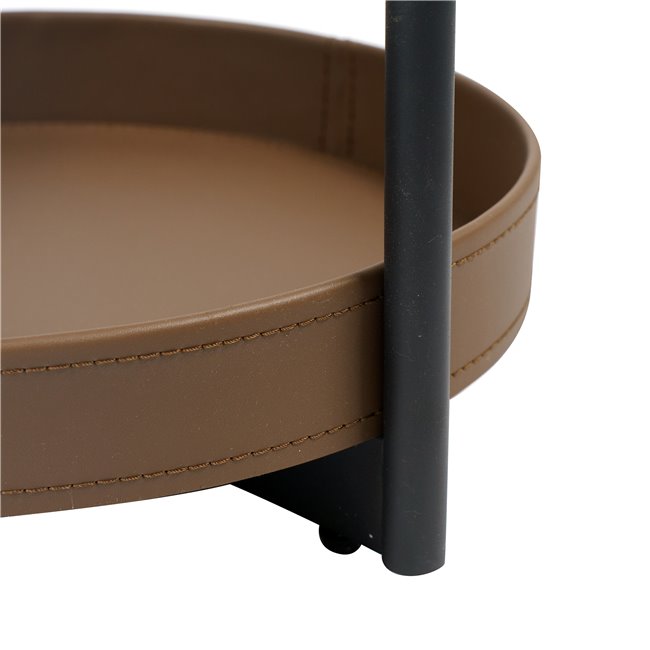 Jarso Side Table – Ceramic & Metal Round Accent Table