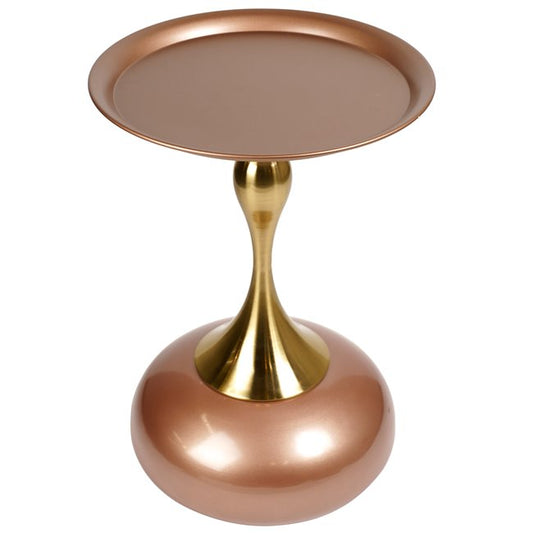 Jarvso 2 Side Table – Modern Metal Round Accent Table