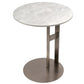 Walmer Sintered Stone Side Table – Round Metal Accent Table