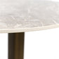 Waren Sintered Stone Side Table – Round Metal Accent Table (D53cm)