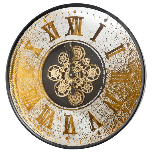 Wall clock Karvio, with LED lighting, D63.5x8cm
