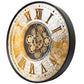 Wall clock Karvio, with LED lighting, D63.5x8cm