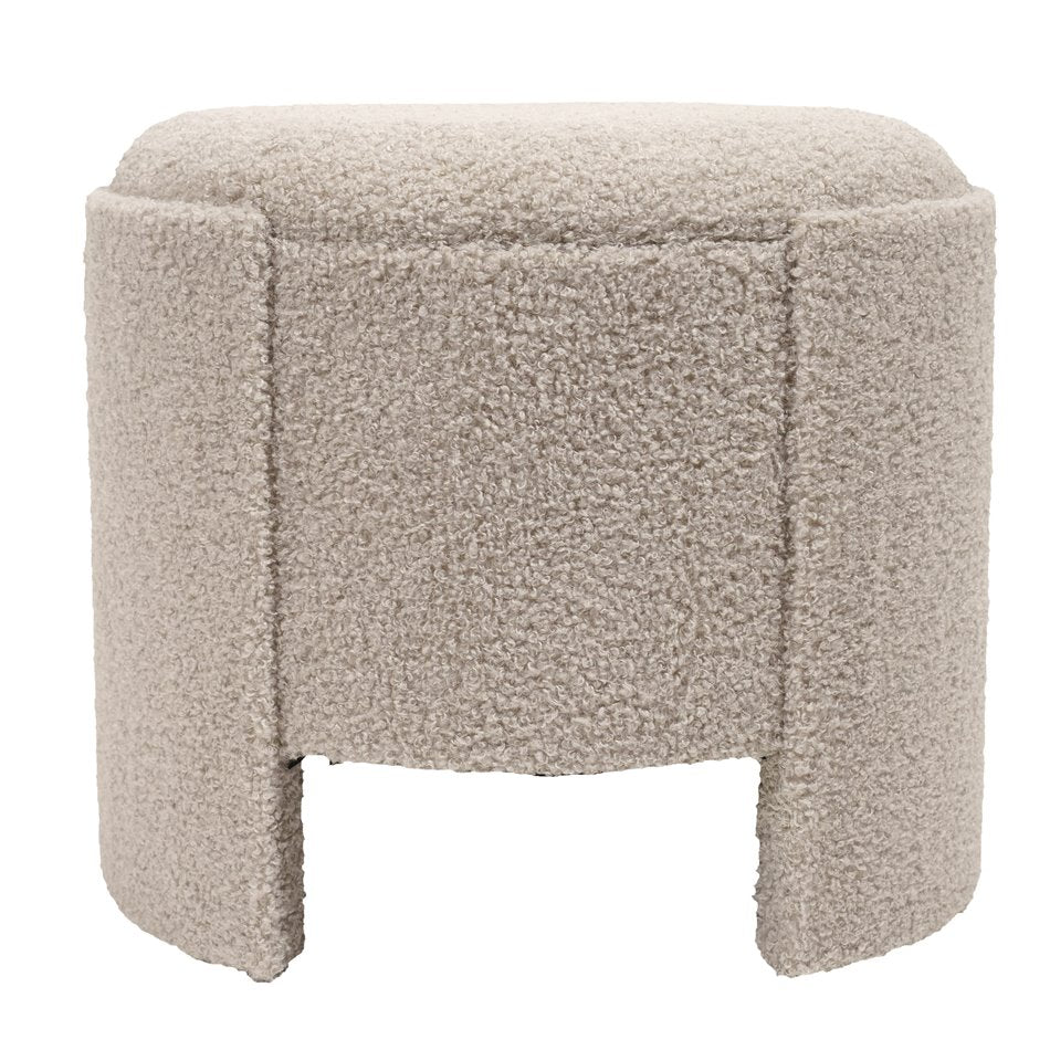 Caldera S Storage Pouf Grey – H31 × Ø36 cm